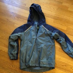 Kids Fleece Lined rain jacket size medium (10-12)